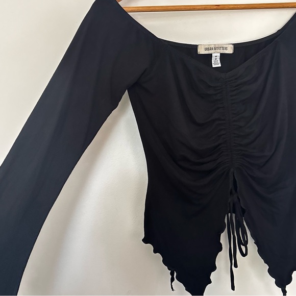 Urban Outfitters Cinched Ruched Cropped Top Medium A48 - Picture 15 of 16